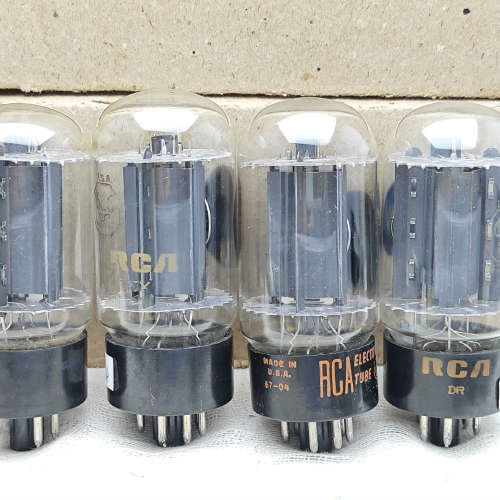 美国RCA 6L6GC电子管  一套四支  最左边一支掉字议价