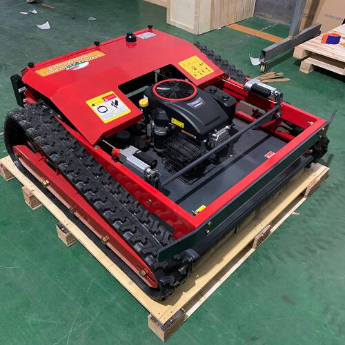出口法国遥控履带式割草机 小型汽油Remote control lawnmower