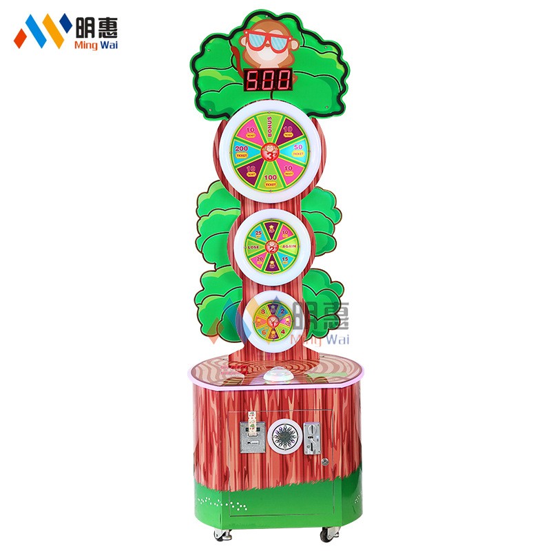 幸运树投币游戏机彩票机便捷卡通模型可移动抽奖机 室内室外彩票