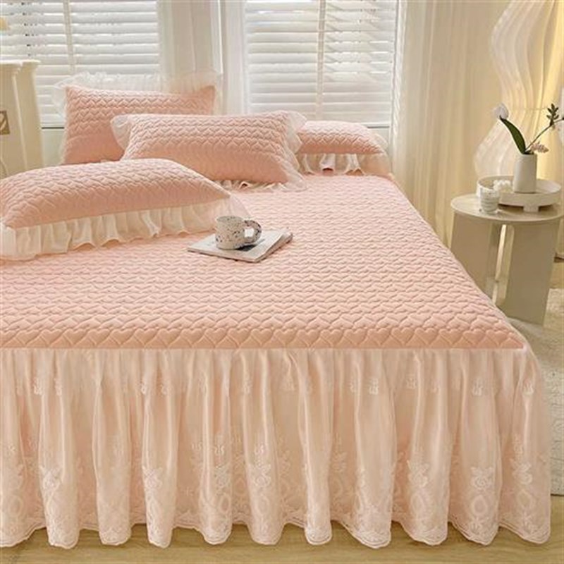 夏季乳胶冰丝凉席床裙款三件套2023新款可机水洗夏天床垫空调席子