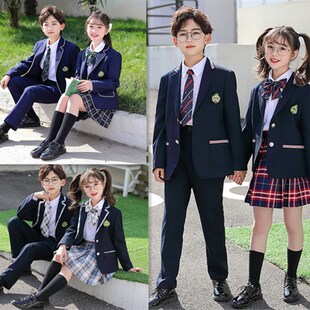 英伦风班服中小学生校服套装男女童西装幼儿园园服春秋装冬装礼服
