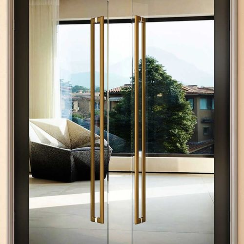 现代简约玻璃门拉手加厚不锈钢实木门门把手商铺酒店门拉手定制