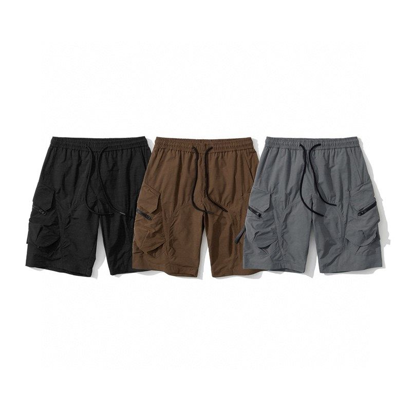 户外多口袋运动工装五分裤男夏季休闲直筒速干裤青年潮流纯色短裤,男装,短裤,淘宝优惠券,粉丝福利购,淘宝优惠卷