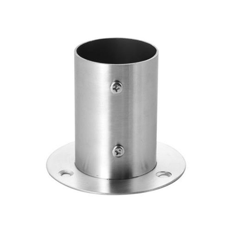 加大不锈钢法兰座阳台护栏圆管座晾衣杆托架固定底座50/51mm/38