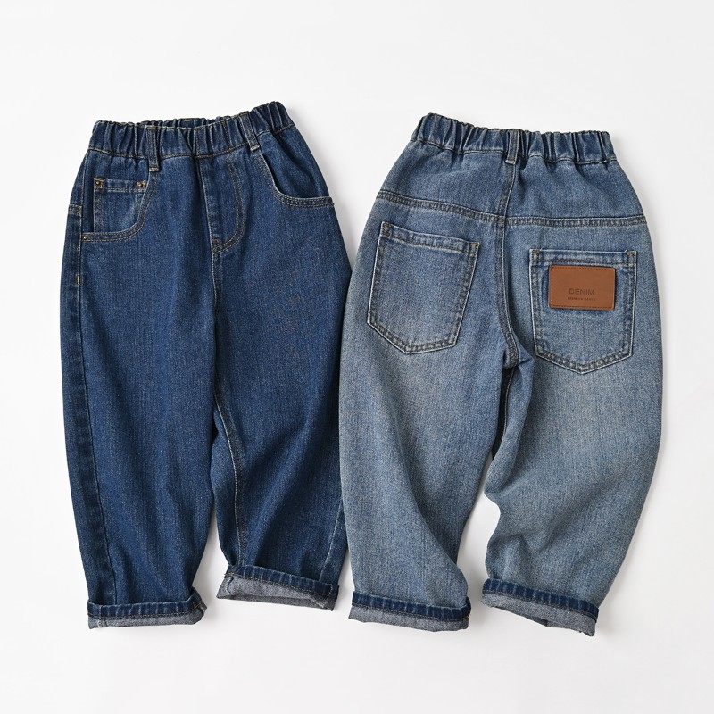 儿童软牛仔裤 男童女童帅气潮范哈伦裤 纯棉长裤子 秋款 新款童装,童装/婴儿装/亲子装,裤子,淘宝优惠券,粉丝福利购,淘宝优惠卷