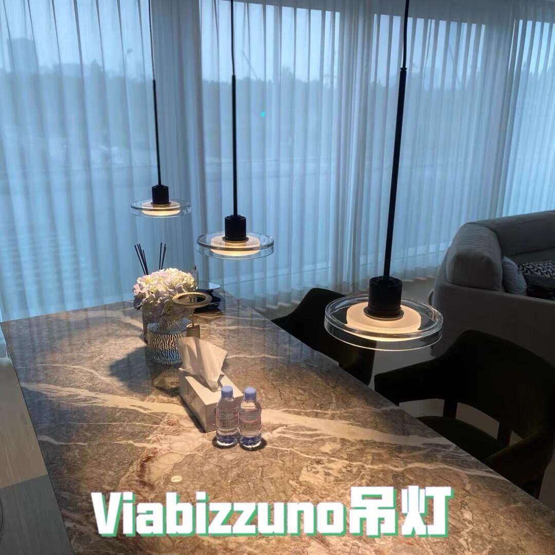 现代设计师极简饭厅吊灯北欧后现代简约创意玻璃吧台单头餐桌吊灯