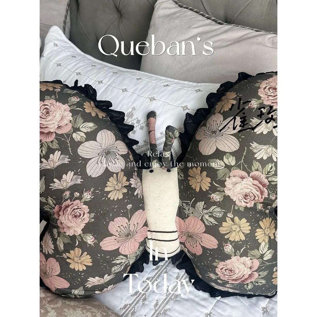 网红ins少女心蝴蝶抱枕床头腰靠背床上卧室靠枕椅子靠垫宿舍单人