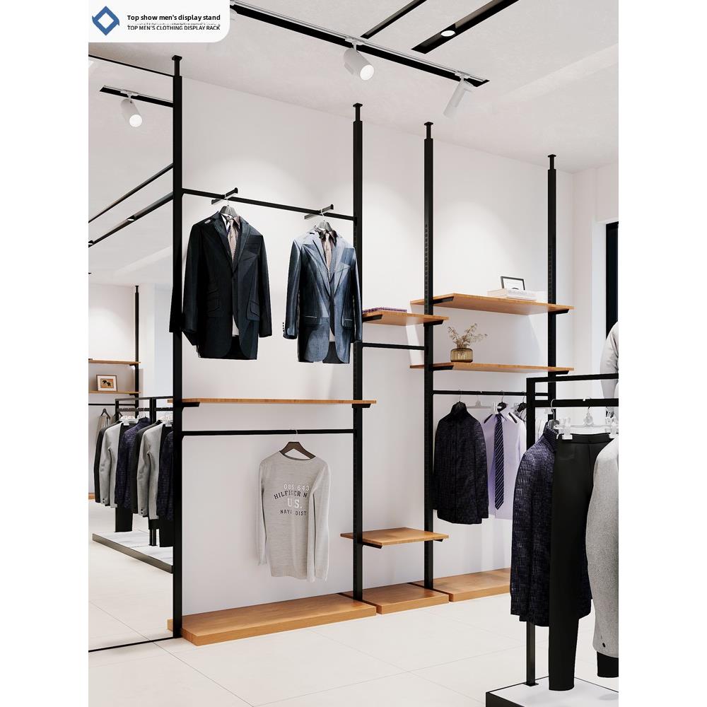 男装店服装展示架落地式天地柱陈列架商场挂衣架AA顶天立地货架