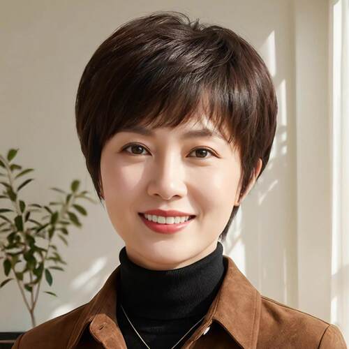 假发全头套女真人发丝中老年妈妈款光头可用全真发头套自然减龄
