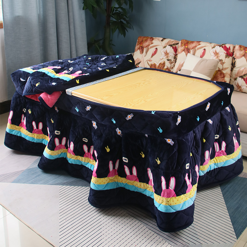 新款电炉罩长方形加厚冬r季烤火被子取暖茶几桌子罩桌布电暖炉罩