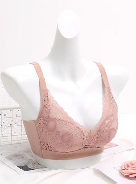 28403内衣蕾丝聚拢女士中厚w文胸小胸文胸2022新款调整型内衣胸罩
