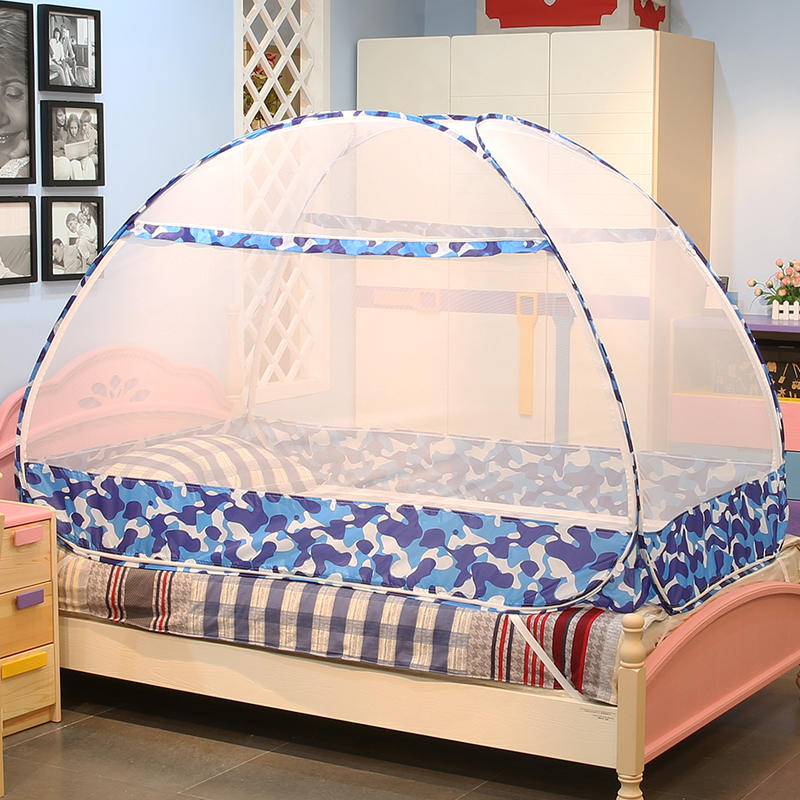 蒙古包蚊帐家用免安装迷彩学v生宿舍上下铺单人床儿童防摔方便拆