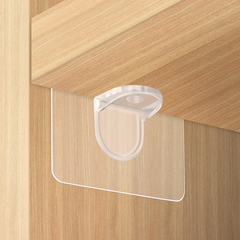 免打孔隔板托架三角支架层板支撑贴免钉H固定托器件片衣柜墙上五