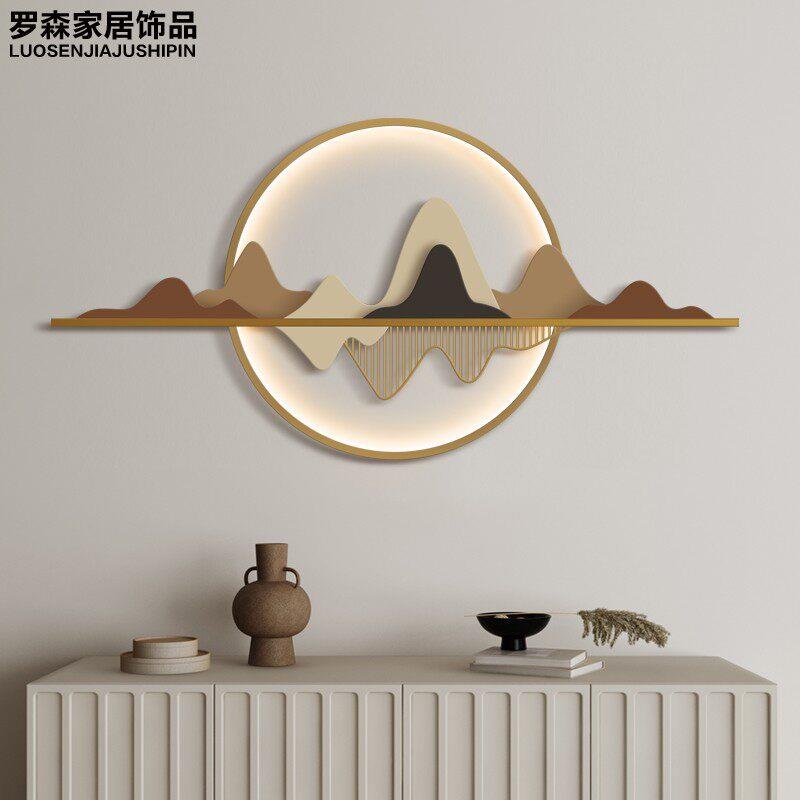 中式客厅墙面装饰铁艺挂件沙发背景墙面装饰轻奢挂画床头玄关壁饰