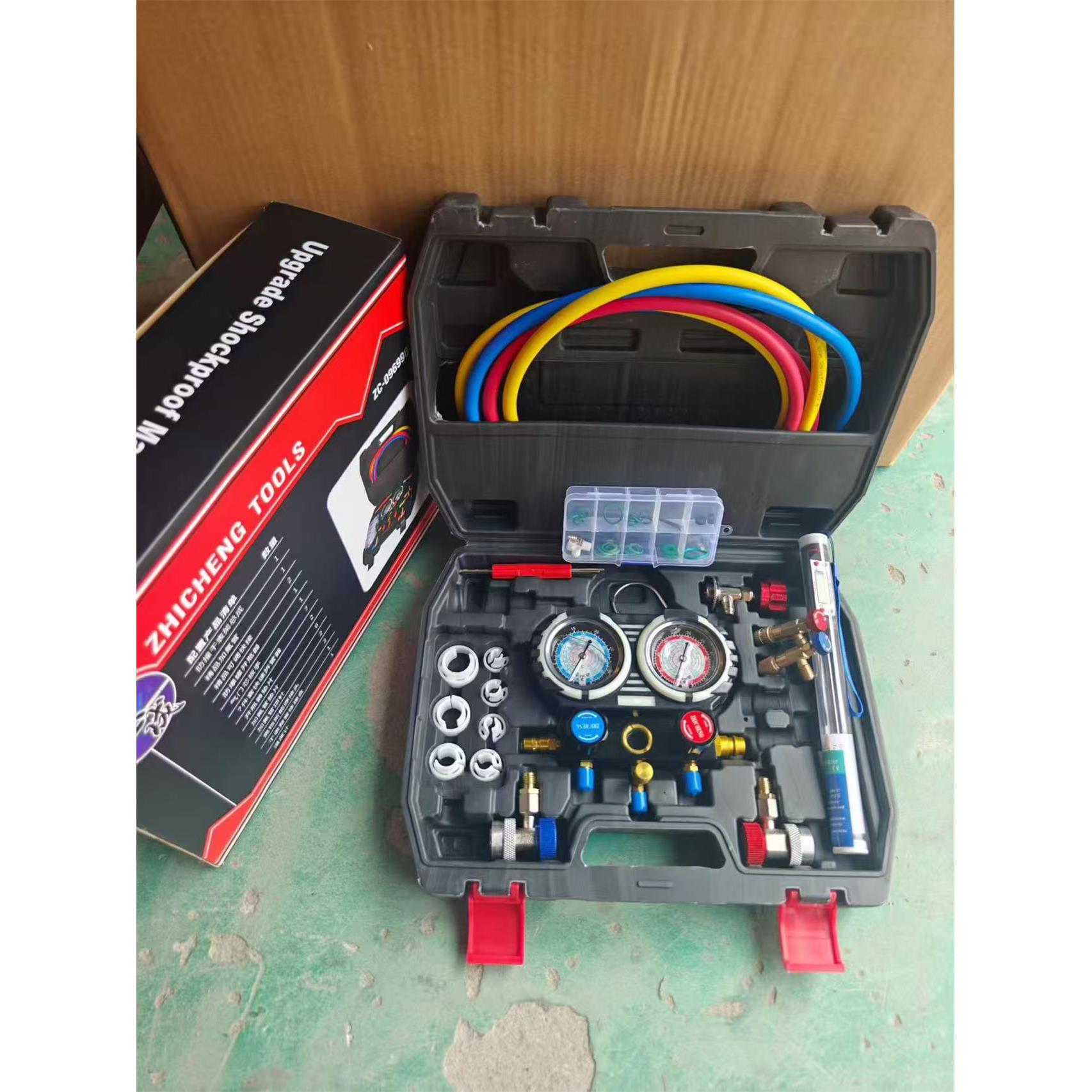 汽车空调加氟工具套装汽车空调加氟表空调加氟双压力表汽车空调