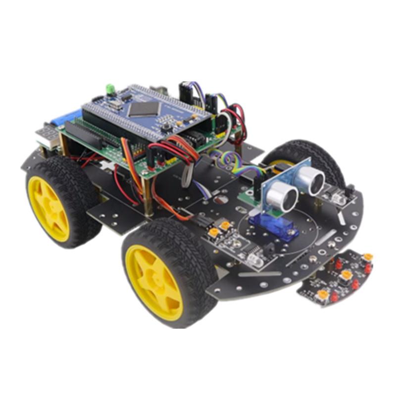 STM32智能小车寻迹小车循迹超声波避障套件灭火机器人套件蓝牙diy