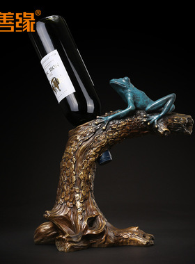 厂家  纯铜树蛙酒架摆件创意彩铜树蛙家居酒柜装饰工艺品3197