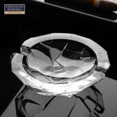 捷克进口水晶玻璃欧式 家用客厅办公室创意潮流雪茄烟灰缸 高档时尚