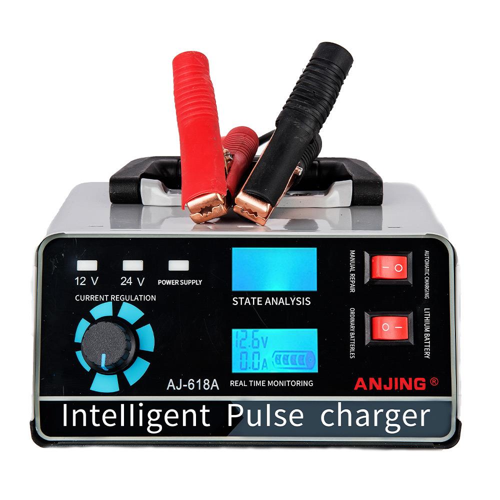 源头蓄电池电瓶充电修复一体机12v24v的充电器汽车电瓶充电器
