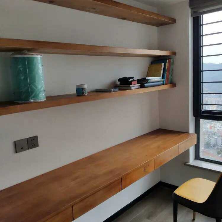 W6一字板书桌书架实木壁空心墙挂墙书桌组合双人学习桌带抽屉写字,鲜花速递/花卉仿真/绿植园艺,割草机/草坪机,淘宝优惠券,粉丝福利购,淘宝优惠卷