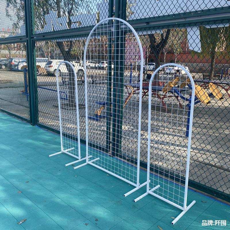 新款婚庆道具铁艺拱门森系户外婚礼装饰布置拱形网格花架背景屏风