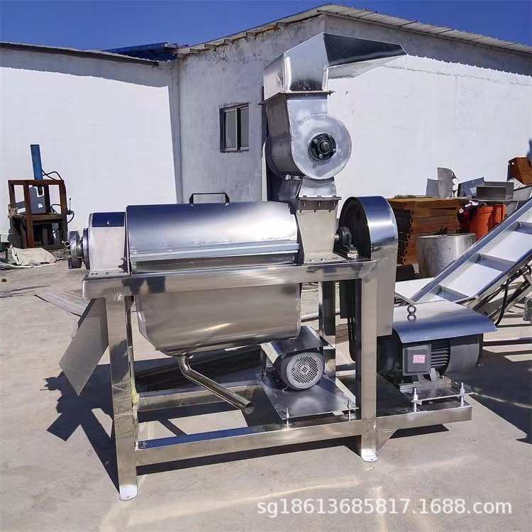 枇杷油甘榨汁机 工业水果去皮去核榨汁设备 凤梨酵素破碎取汁机