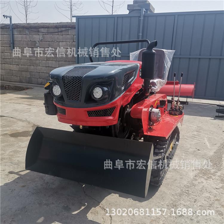 水旱两用履带式旋耕机 50马力履带式犁地机 乘坐式耕地机