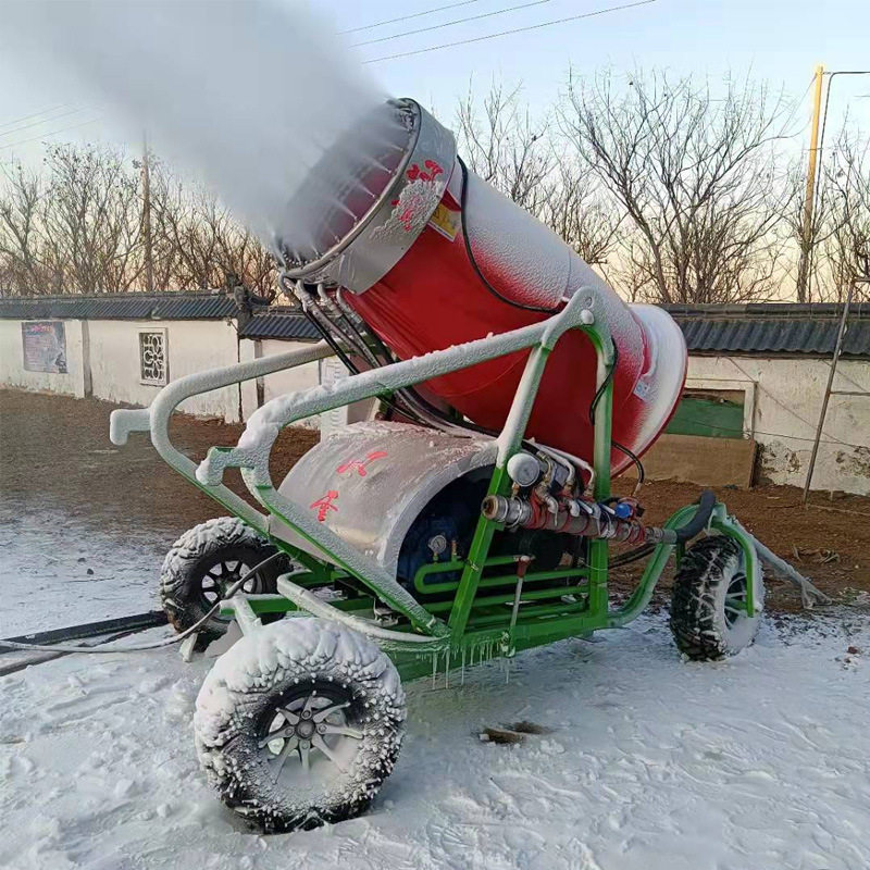 小型炮式造雪机 游乐场所滑雪场人工造雪机 观景树枪式喷雪机