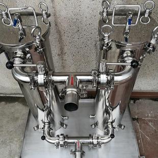 可切换一备一用 非标双联过滤器 供应卫生级镜面袋式 过滤器