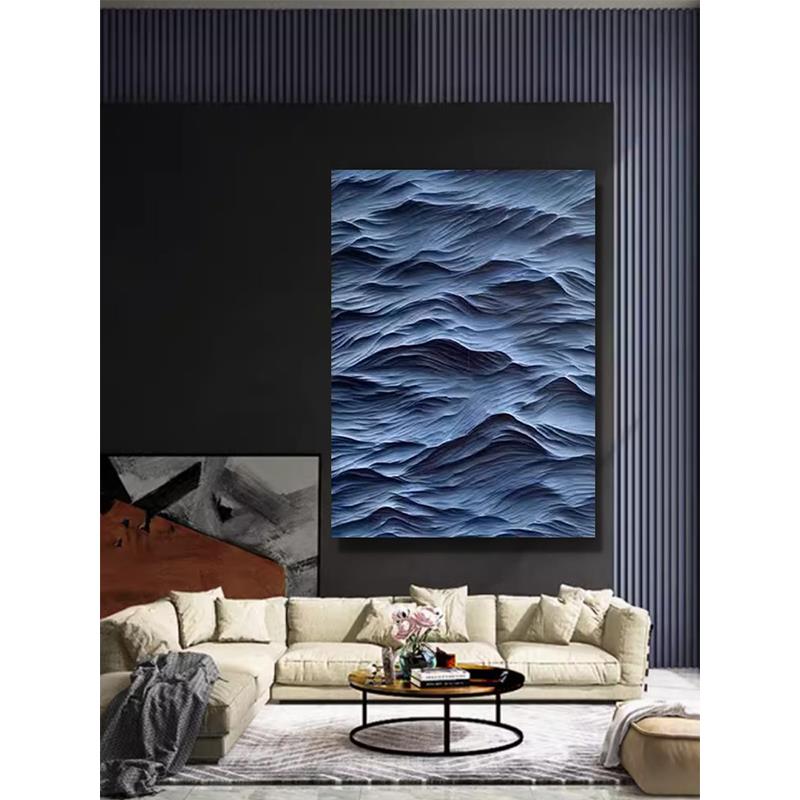 简约现代装饰画木雕砂岩挂画沙发背景墙走廊玄关浮雕立体手绘轻奢图片
