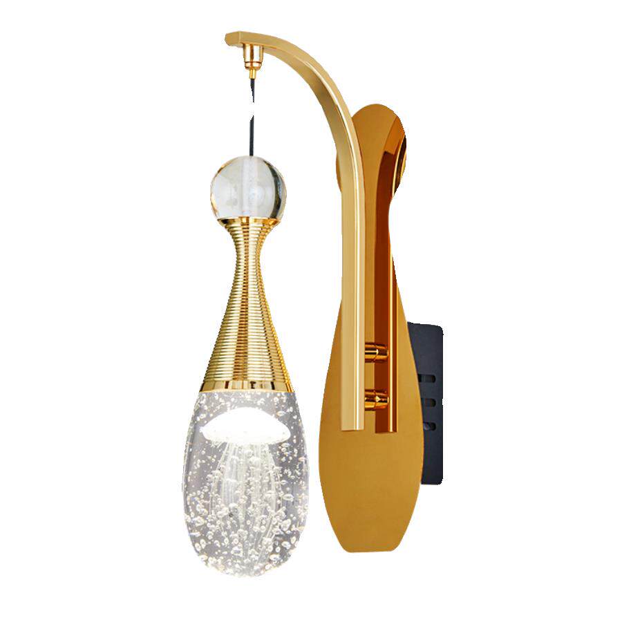 床头灯卧室水晶壁灯简约现代客厅背景墙欧式轻奢餐厅房间楼梯壁灯