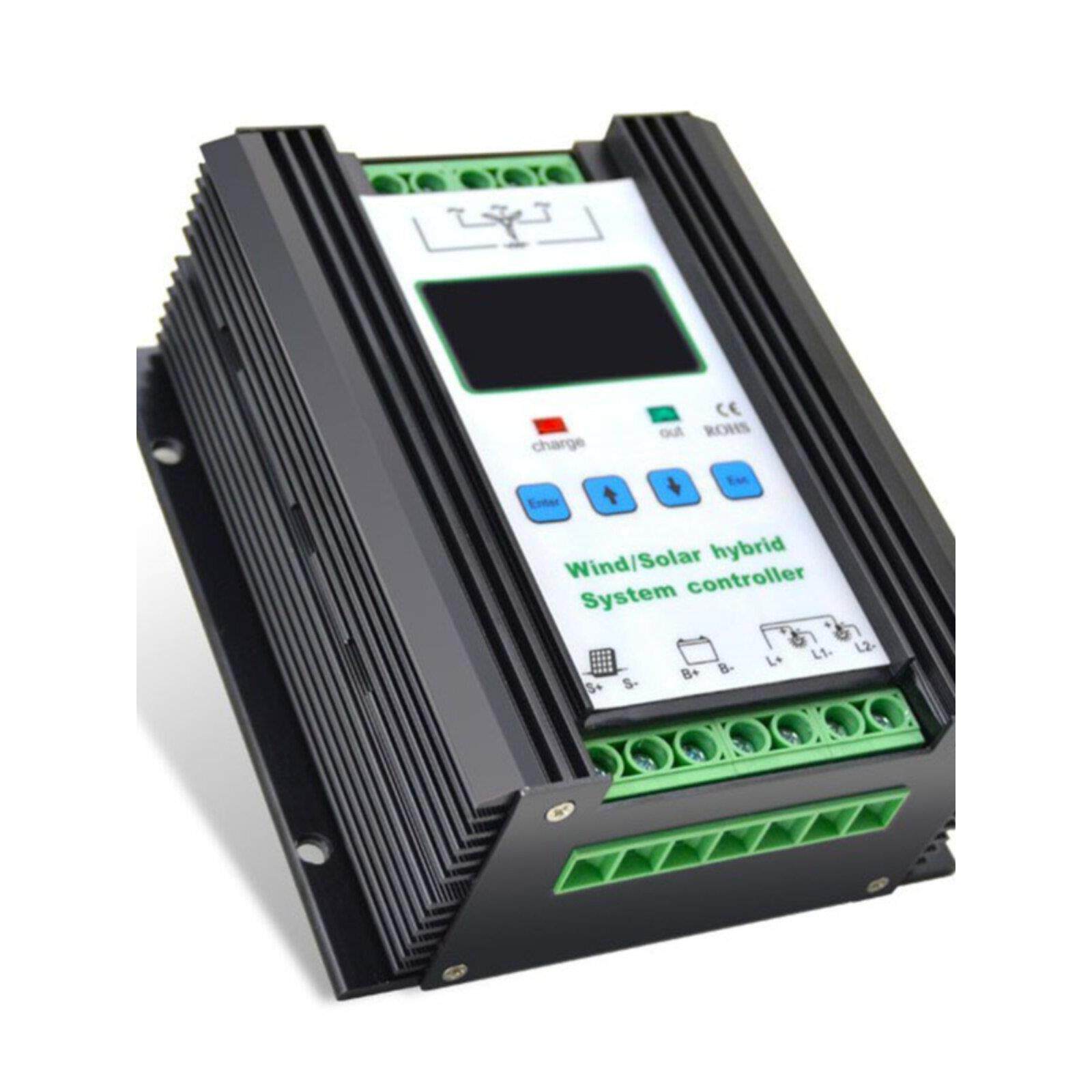 智能300W-1000W风光互补控制器接风力发电机和太阳能光伏板12V24V