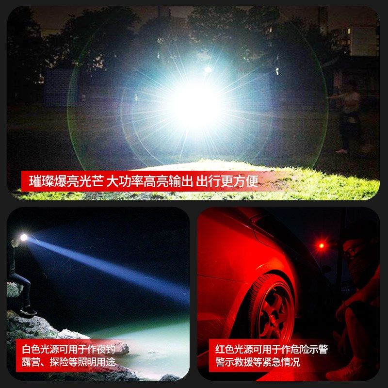 头灯强光充电超亮夜钓鱼专用头戴式感应超长续航V矿灯户外手电筒