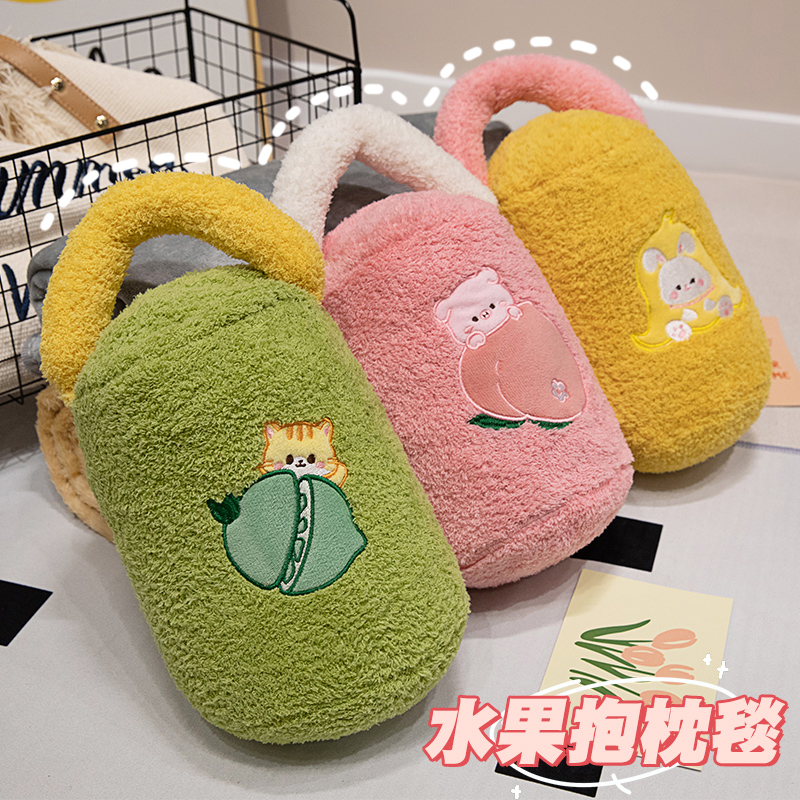 便携抱枕被子两用毯子二合一办公室午睡枕头汽车空调车用靠枕车载