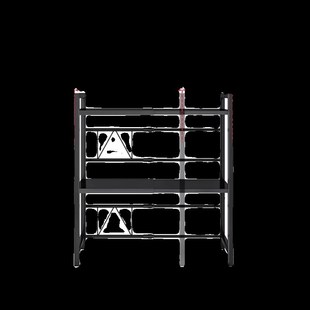 厨房微波炉置物架烤n箱架子家用台面桌面双层可伸缩电饭锅收纳支