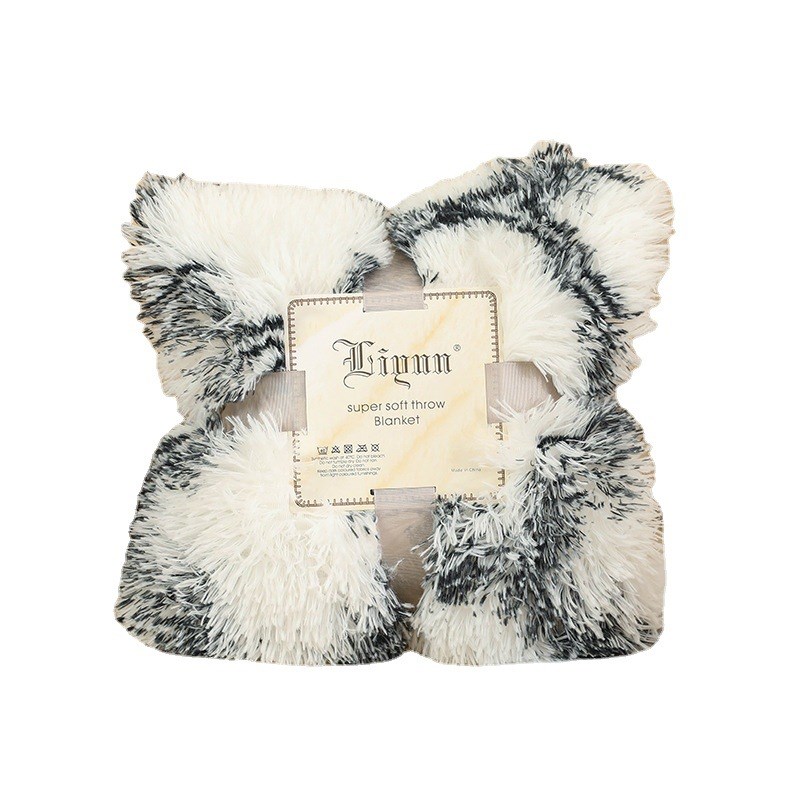 新款长毛绒毛毯印花毯子双层毛绒沙发毯多功能小毯子儿童小毛毯