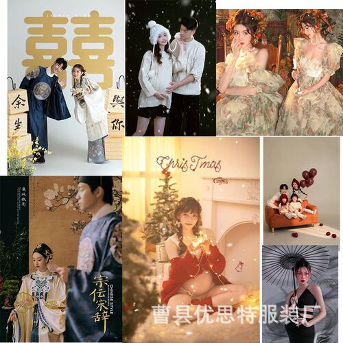 新款全家福拍e照孕妇服装影楼摄影孕妇拍艺术照写真情侣孕妇照服