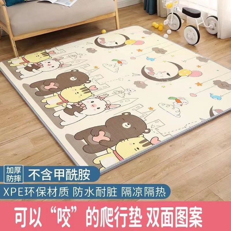 地铺垫爬爬垫加厚家用q无味无甲醛防滑可水洗爬行地垫客厅婴儿睡