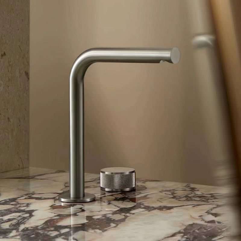 浴室柜分体面盆龙头双孔台盆洗手立柱盆7字形坐式洗脸盆龙头