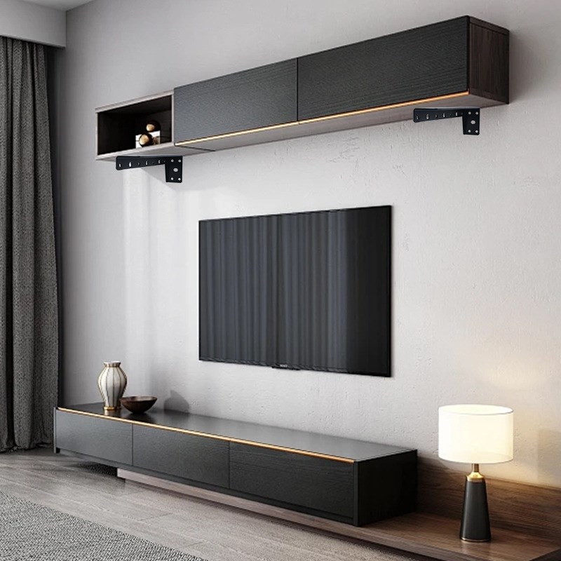 三角支撑架直角固定加厚承重悬空墙上置物架电视柜层板托支架托架