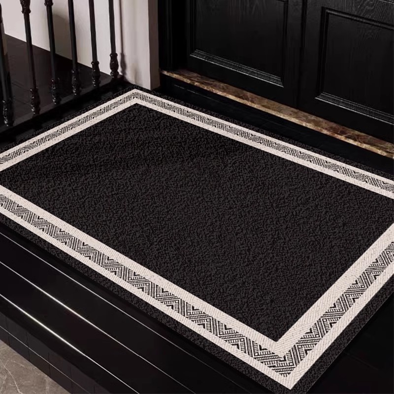 丝圈入户门地垫门口进门地毯美式复古耐脏脚垫门外玄关可裁剪门垫