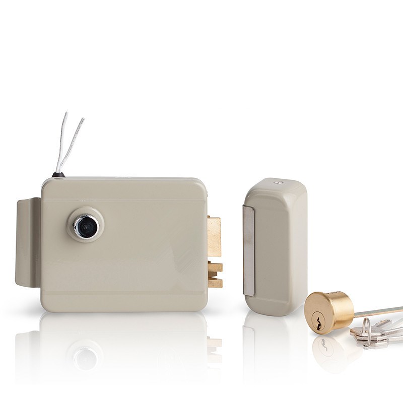 1073喷粉电控锁智能锁小区门禁电子锁楼宇对讲电锁电磁锁12V 2线