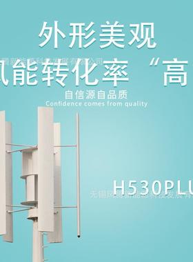 H530垂直轴磁悬浮外转子3kw48v-380v220v风力发电机并网离网系统