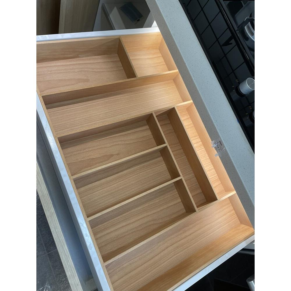 定制实木餐具盒厨房抽屉餐具盘餐具筷子勺子厨房工具组织者餐具收