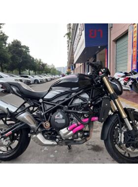 贝纳利752s幼狮800彩色BJ750GS改装水管硅胶管防爆加强水管