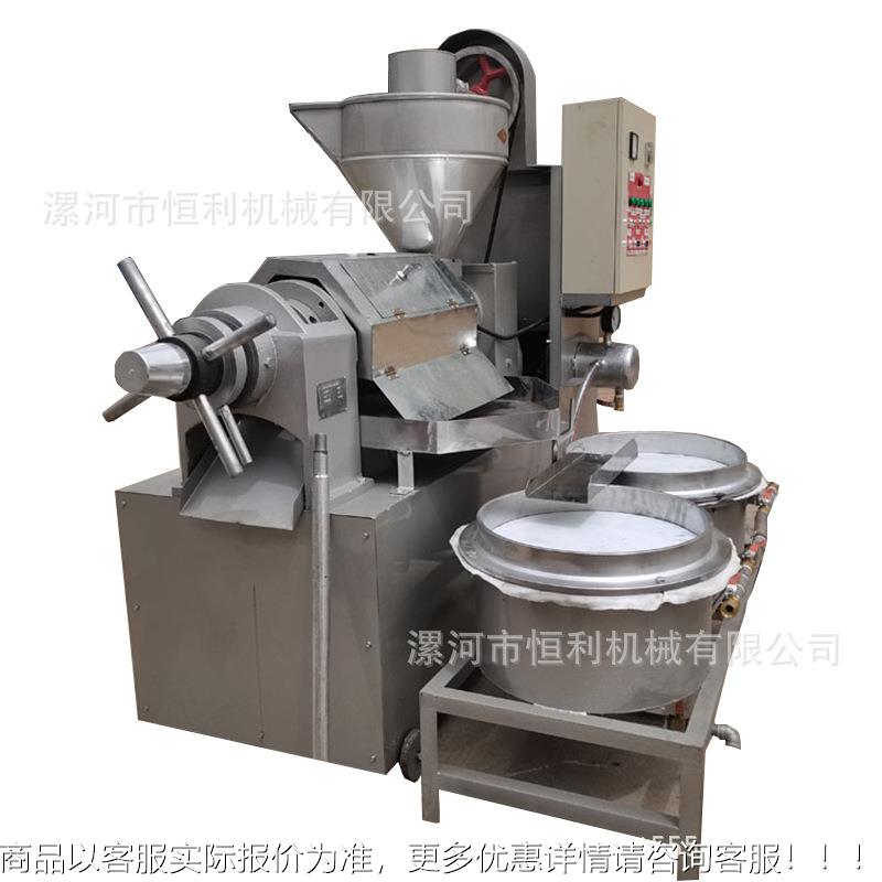 商用中型冷多功榨能自热动榨油机花设生菜籽芝麻胡麻用INM螺旋油