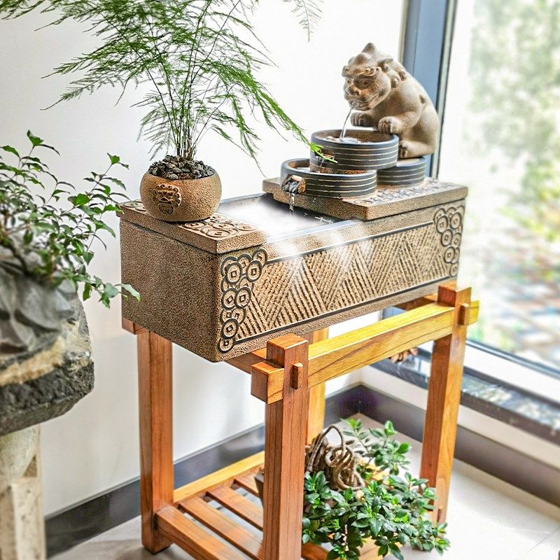 新中式流水鱼缸摆件办公室客厅茶室招财水景加湿循环水桌面装饰品,家居饰品,流水摆件,淘宝优惠券,粉丝福利购,淘宝优惠卷