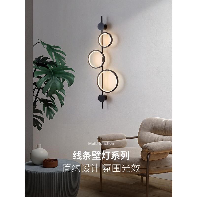 现代简约轻奢楼梯灯极简客厅电视背景墙壁灯卧室床头长条创意壁灯