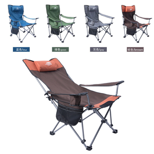户外两用折叠椅便携午休躺椅钓鱼沙滩靠背家用休闲床野营懒人躺椅