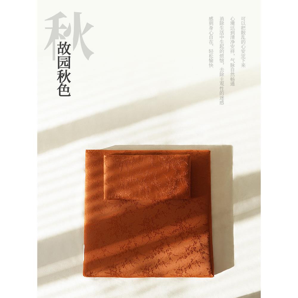 新中式高级感提花打坐垫加厚静坐蒲团阳台坐垫家用拜佛垫禅修垫